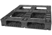 GS.48.40.6R1 - Full Picture Frame Recycled Plastic Pallet w/ 1 Rod - Regular Duty ()